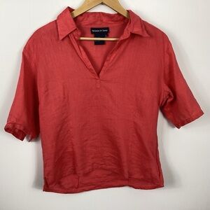 Tristan & Iseut Linen Blouse Size Large